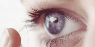 Maquilhagem e lentes de contacto