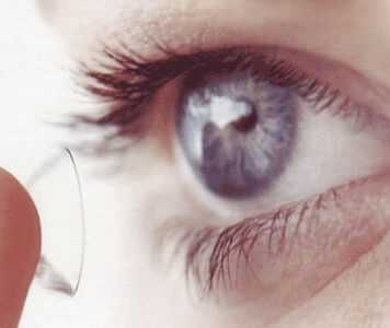 Maquilhagem e lentes de contacto