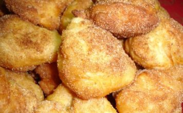 Receita das tradicionais filhoses da beira litoral, doce típico do Natal