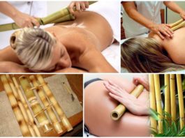 Massagem com bambus