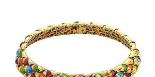 Joias em exposição na "Bulgari Masterpieces"