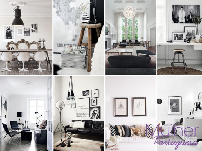 Branco e Preto- Tendência Decoração Inverno