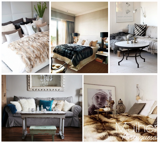 Pêlo - tendência de decoração de inverno