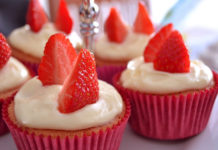 Receita de cupcakes de morango