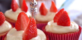 Receita de cupcakes de morango