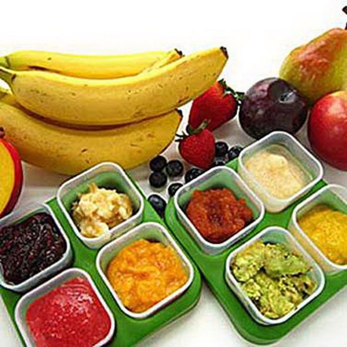 Frutas para bebés - tabela de introdução mês a mês