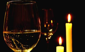 Um jantar romântico em casa