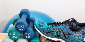 Em forma no ginásio