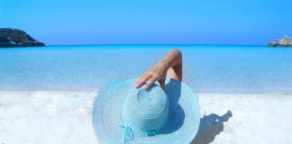 Sol escaldante da praia