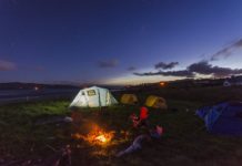 O prazer de acampar