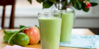O famoso batido detox verde antioxidante