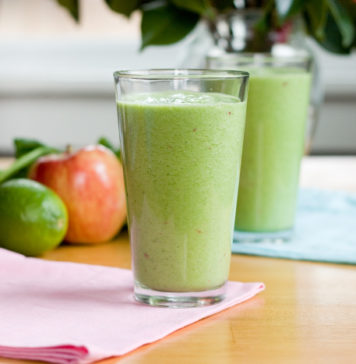 O famoso batido detox verde antioxidante