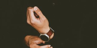 A classe de um acessório, o relógio