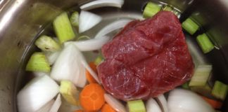 Sopinha de Legumes e vitela