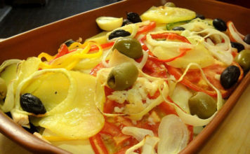 Bacalhoada á portuguesa.