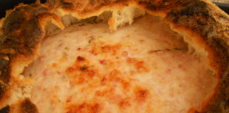 Pão alentejano recheado com queijo