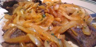 Receita de Bifes de cebolada