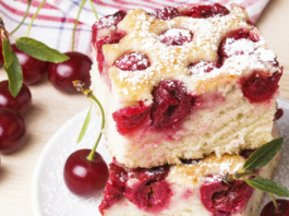 Receita de Bolo de cereja em calda