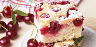 Receita de Bolo de cereja em calda