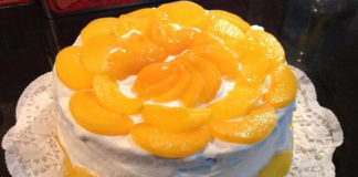 Receita de Bolo de pêssegos