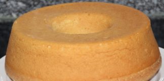 Receita de Bolo de água