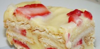 Receita de Bolo fresco de morango