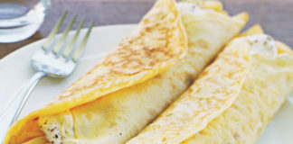 Receita de Crepes de maçã e canela