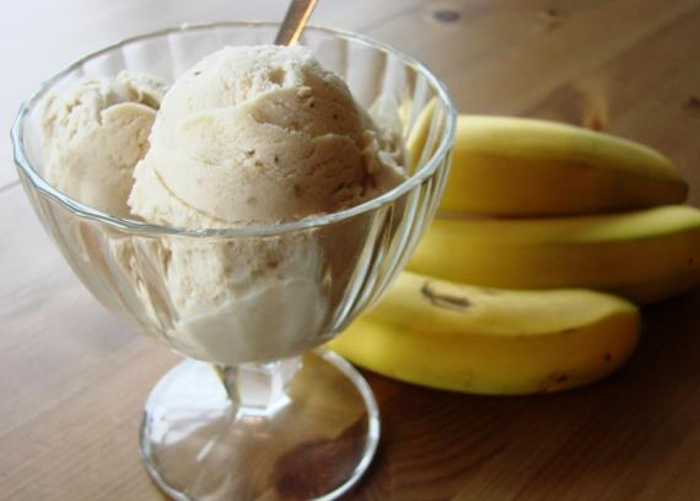 Receita de Gelado caseiro de banana