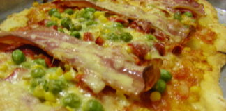 Receita de PIzza Pimentos e Bacon