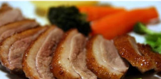 Receita de Peito de pato com mel e coentros