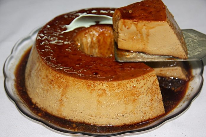 Receita de Pudim Flan de café