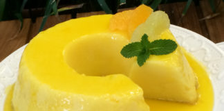 Receita de Pudim de limão