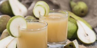 Receita de Sumo de pêra e uva.