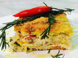 Receita de Torta de bacalhau com passas