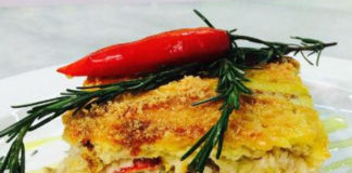 Receita de Torta de bacalhau com passas