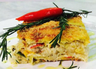 Receita de Torta de bacalhau com passas