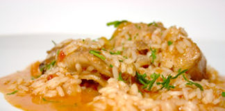 Receita de arroz de coelho