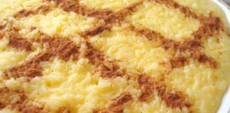 Receita de arroz doce cremoso