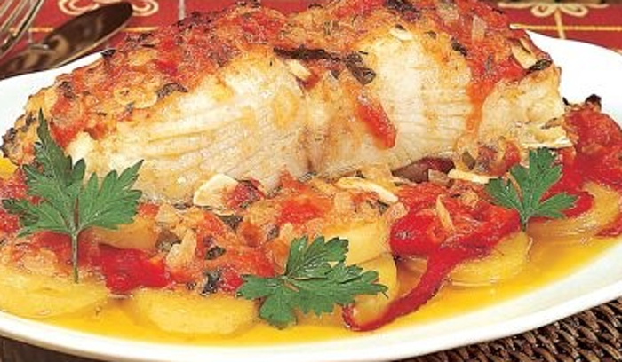 Bacalhau A Espanhola Com Batatas Mulher Portuguesa