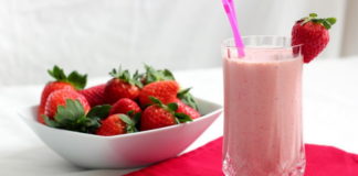 Receita de batido de morango