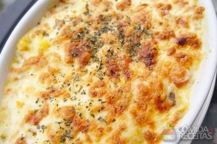 Receita de camarão gratinado no forno