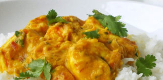 Receita de caril de camarão