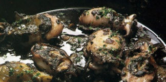 Receita de choquinhos fritos com tinta