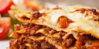 Receita de lasanha à bolonhesa