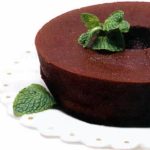 Receita de pudim de chocolate com menta