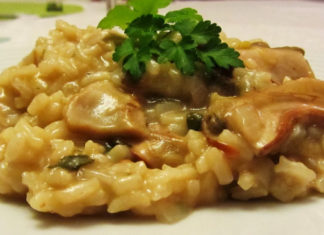 Receita de Risotto Milanês com Cogumelos