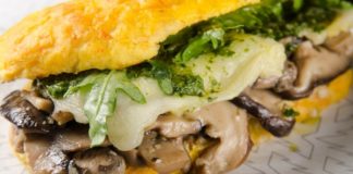 Receita de sanduíche de cogumelos