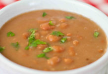 Receita de sopa de feijão manteiga com batata