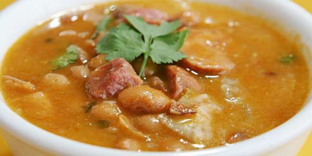 Receita de sopa de grão com carne