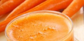 Receita de sumo de ameixa e cenoura